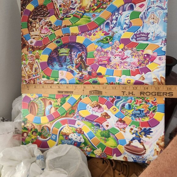 Candy Land The World Of Sweets Game Board 2015 Hasbro Canvas Artwork 16x20 - Picture 5 of 7